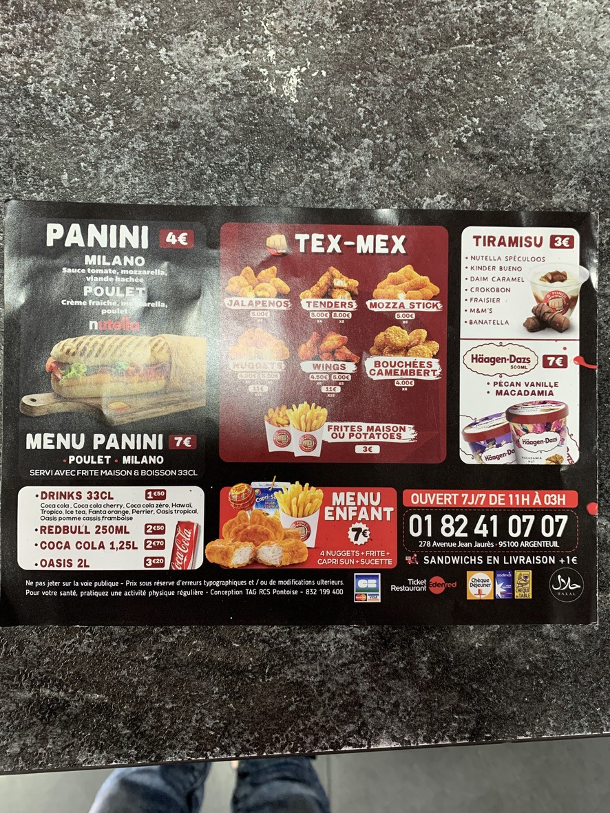 O Punch menu 3