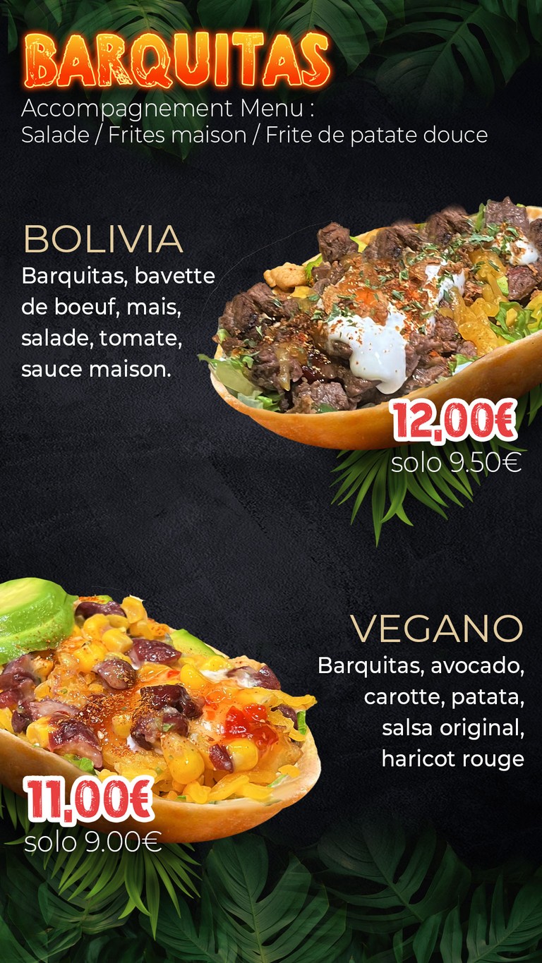 B WILD menu 2