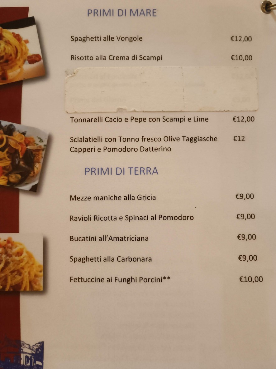 Al Giardino D'Abruzzo menu 2