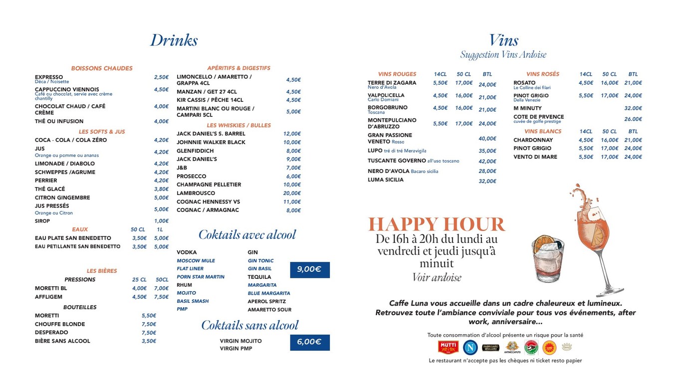 Caffè luna menu 3