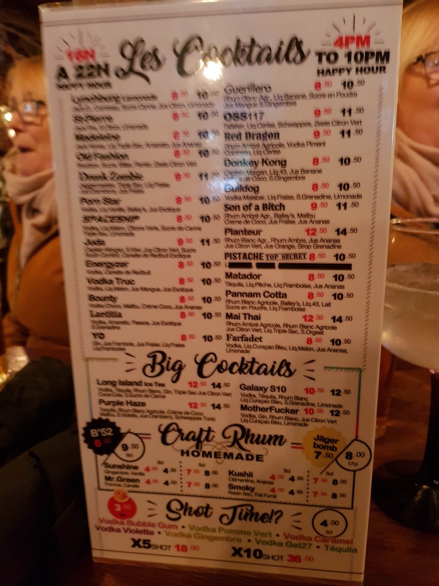 SHYWAWA menu 3