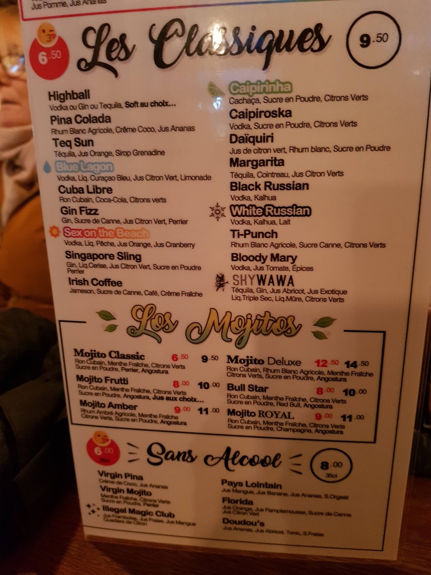 SHYWAWA menu 4