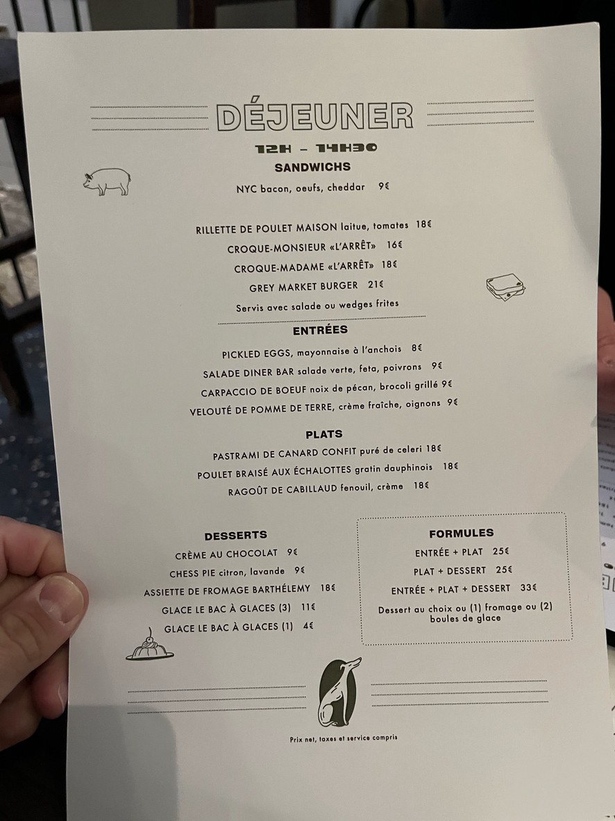 L'Arret by The Grey menu 2