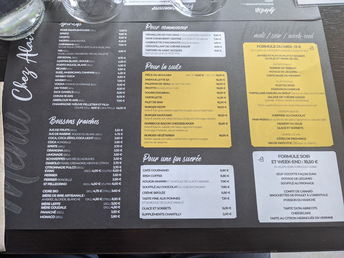 Chez Alain - Ivry-sur-Seine menu 2