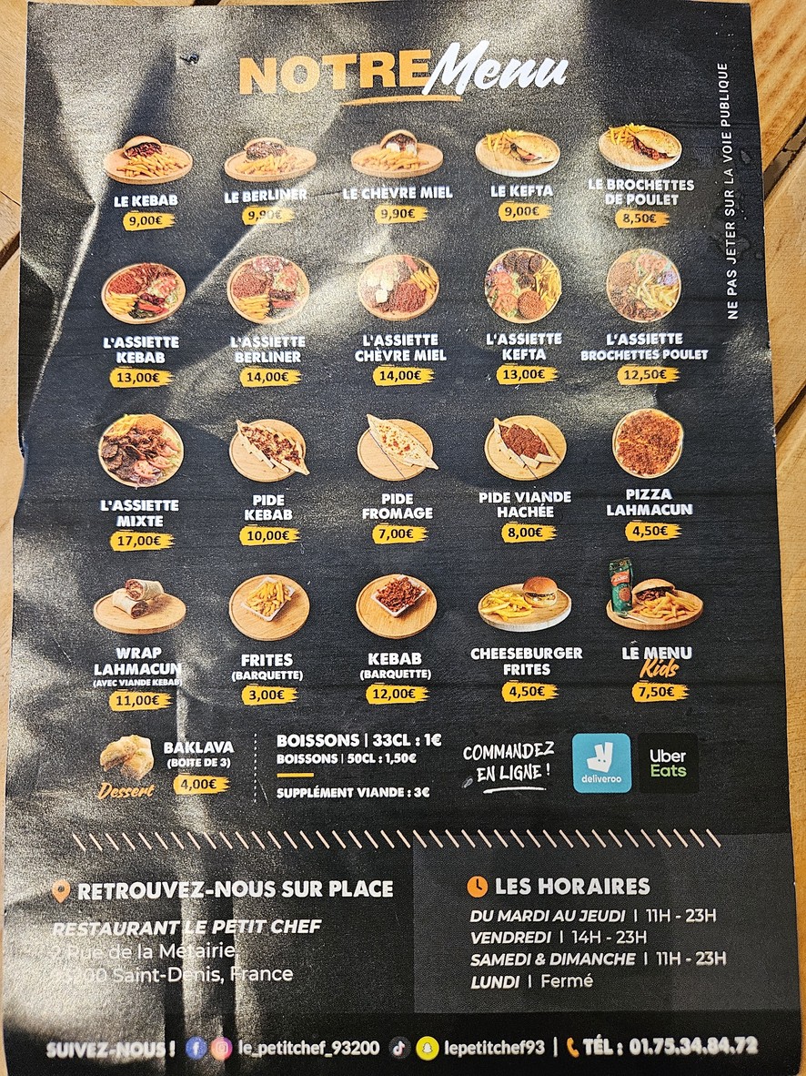 Le Petit Chef menu 1