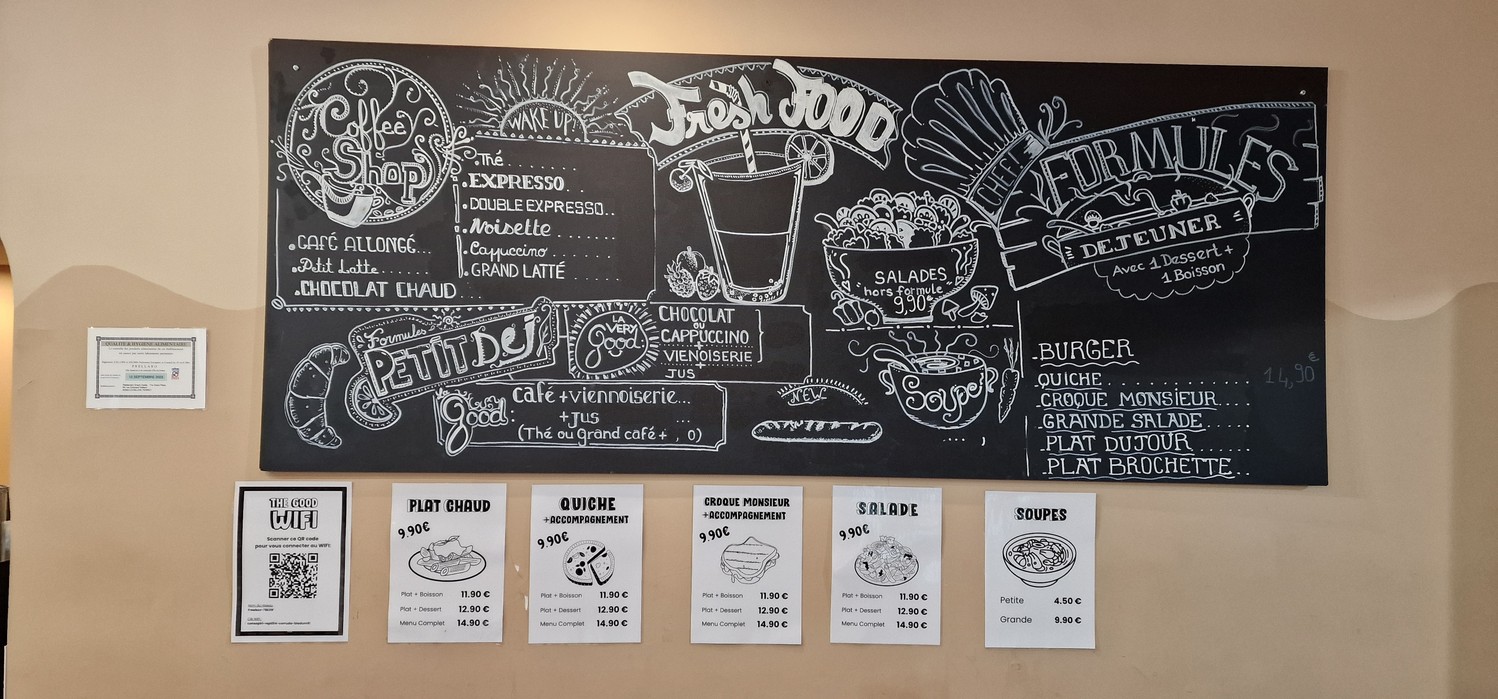 The Good Place menu 1