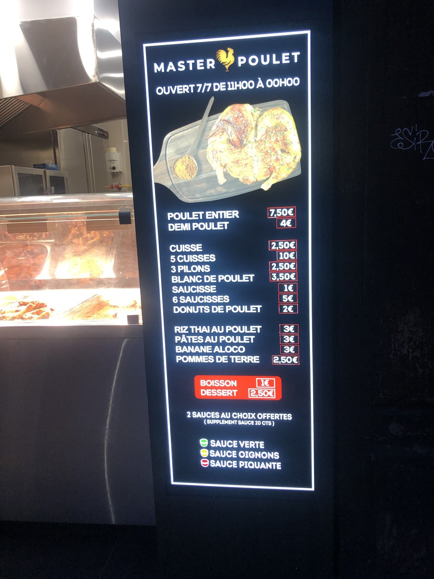 MASTER POULET - Aubervilliers - Quatre Chemins menu 1