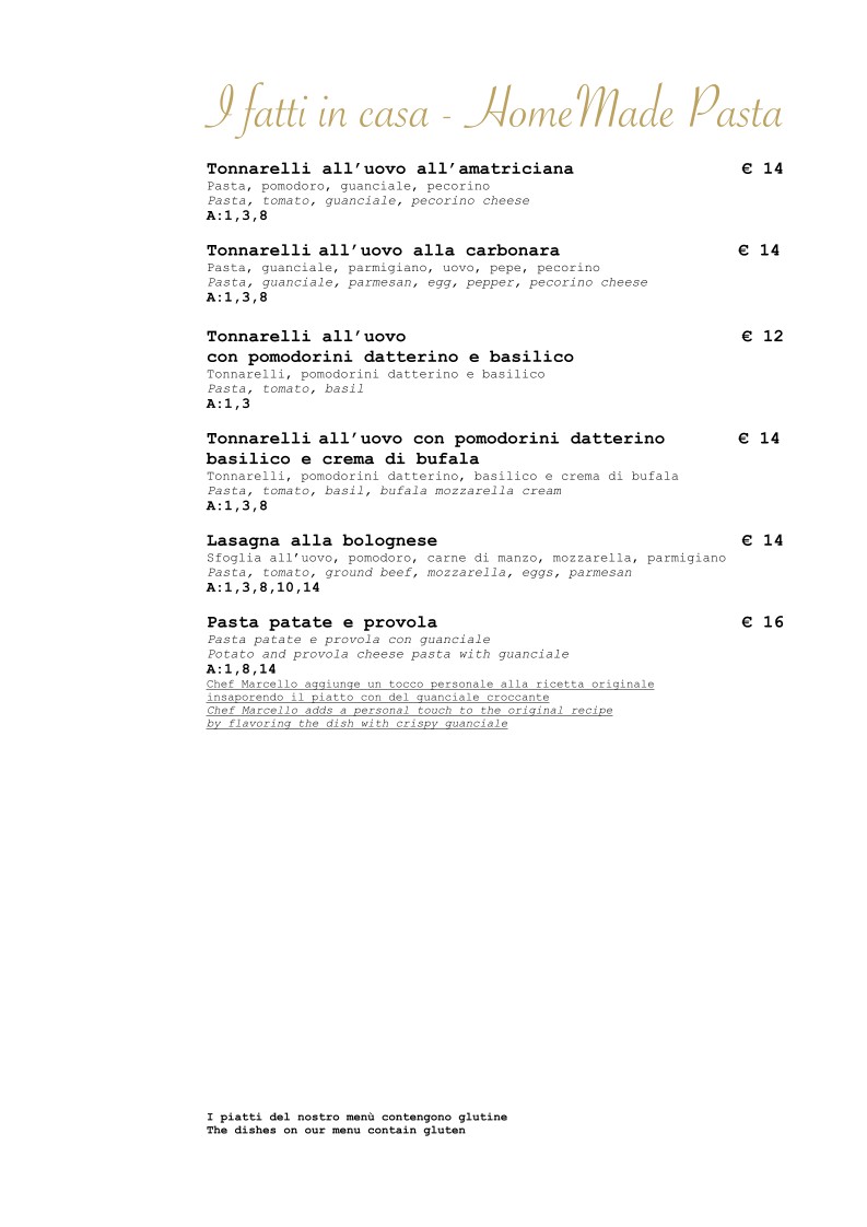 Il Salotto del Colosseo menu 4