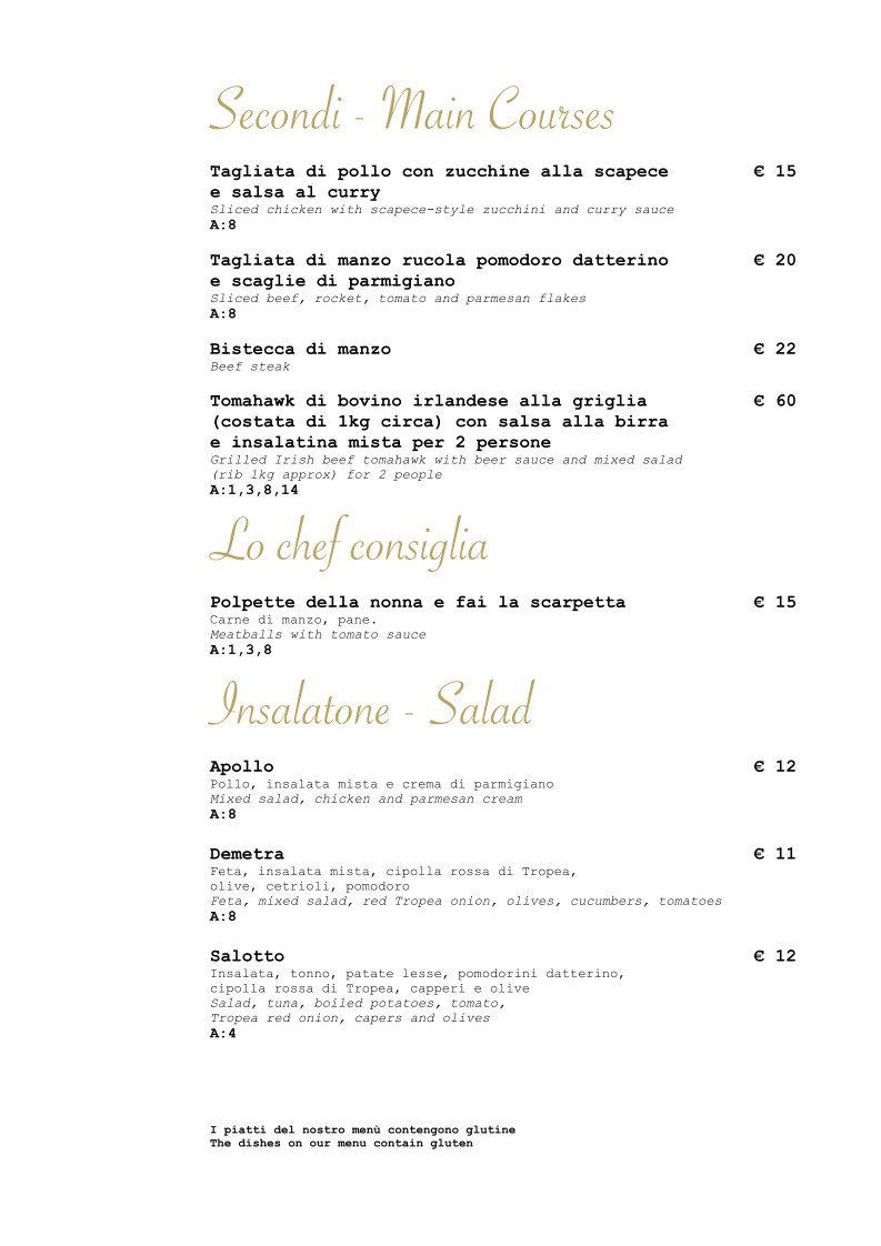 Il Salotto del Colosseo menu 5