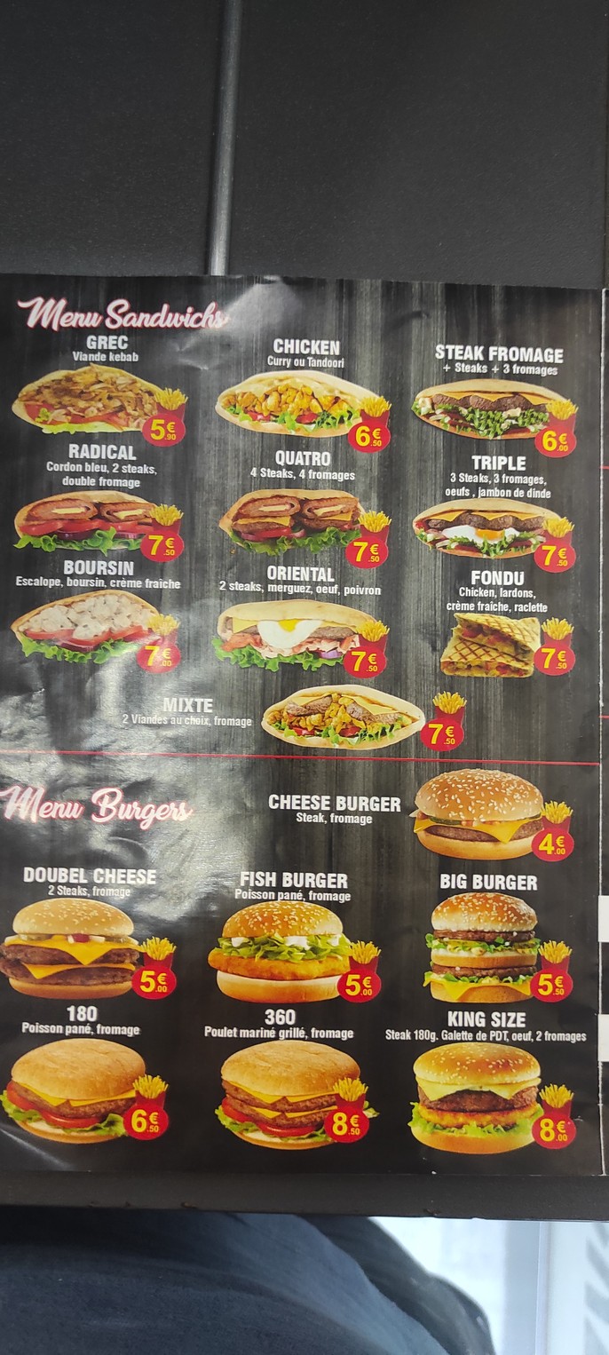 La crêpes menu 1