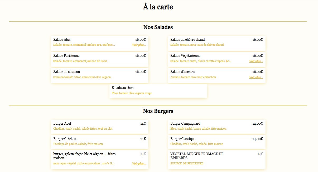 ABEL Montmartre menu 3