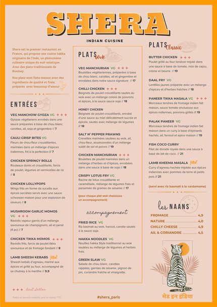 Restaurant Indien SHERA Paris 17