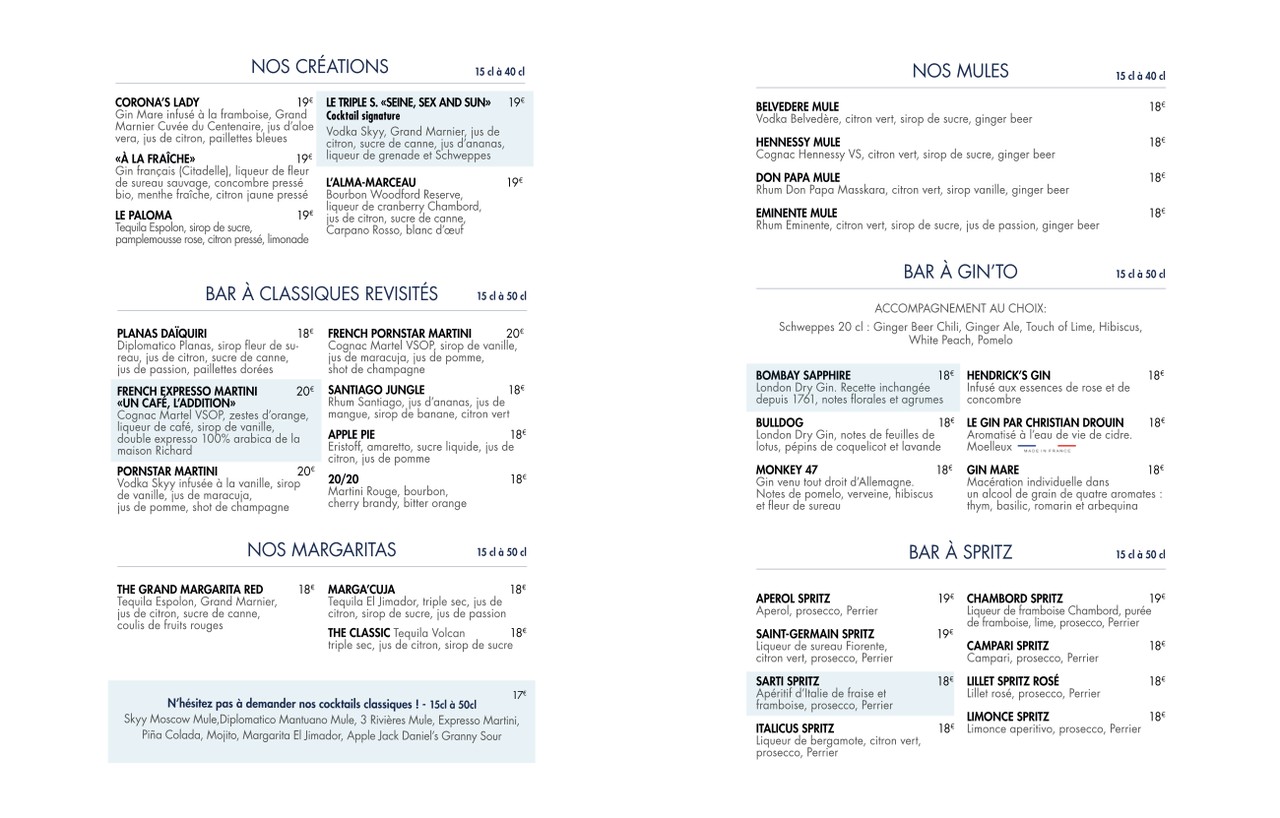 Le Grand Corona menu 4