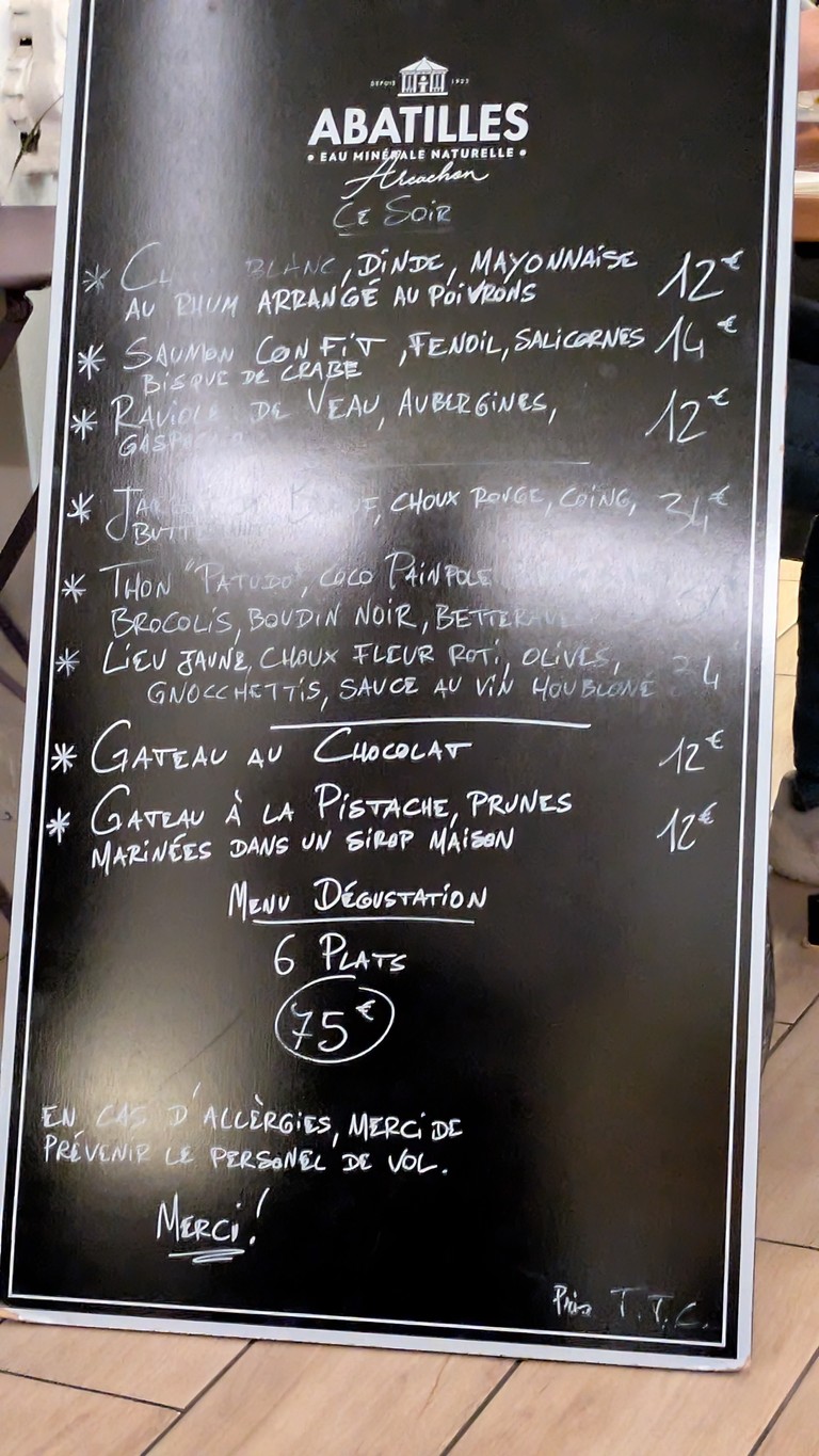 Nous4 | Cuisine Bistronomique menu 1