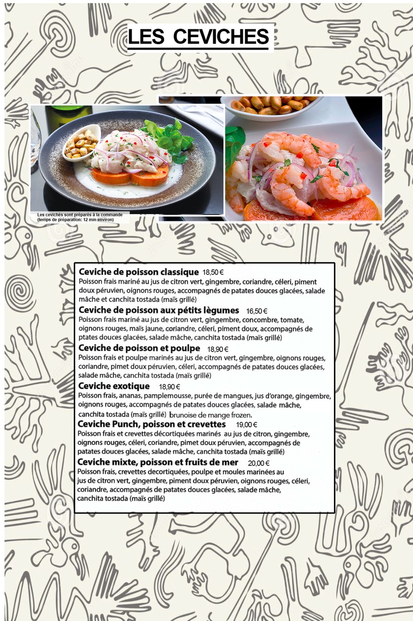 Cevicheria Punchy menu 3