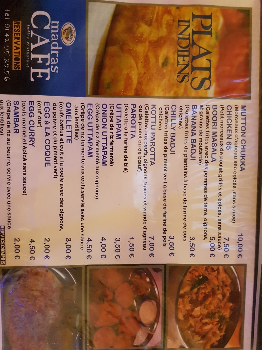 Madras café o'fish menu 7