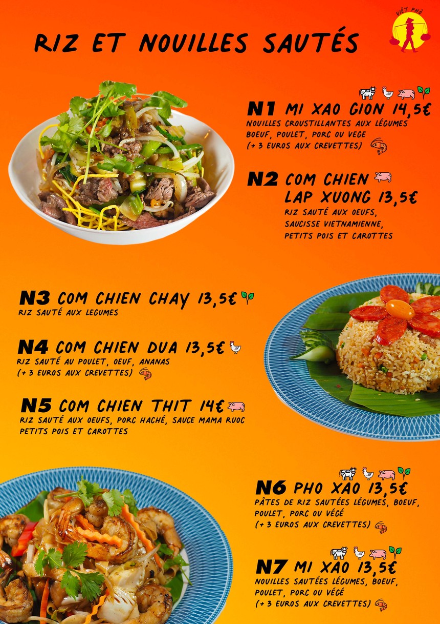 Viêt Phô menu 3