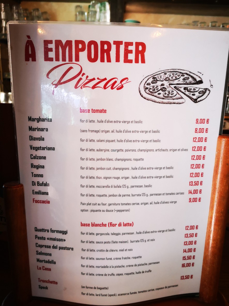 La Casa menu 1