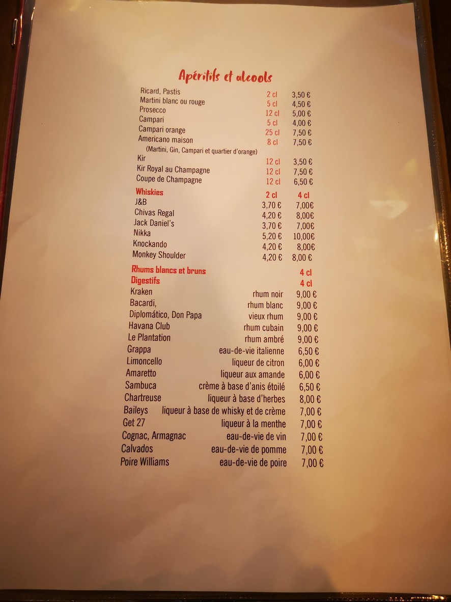 La Casa menu 3