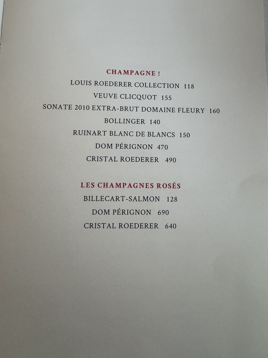 Club Marigny menu 6