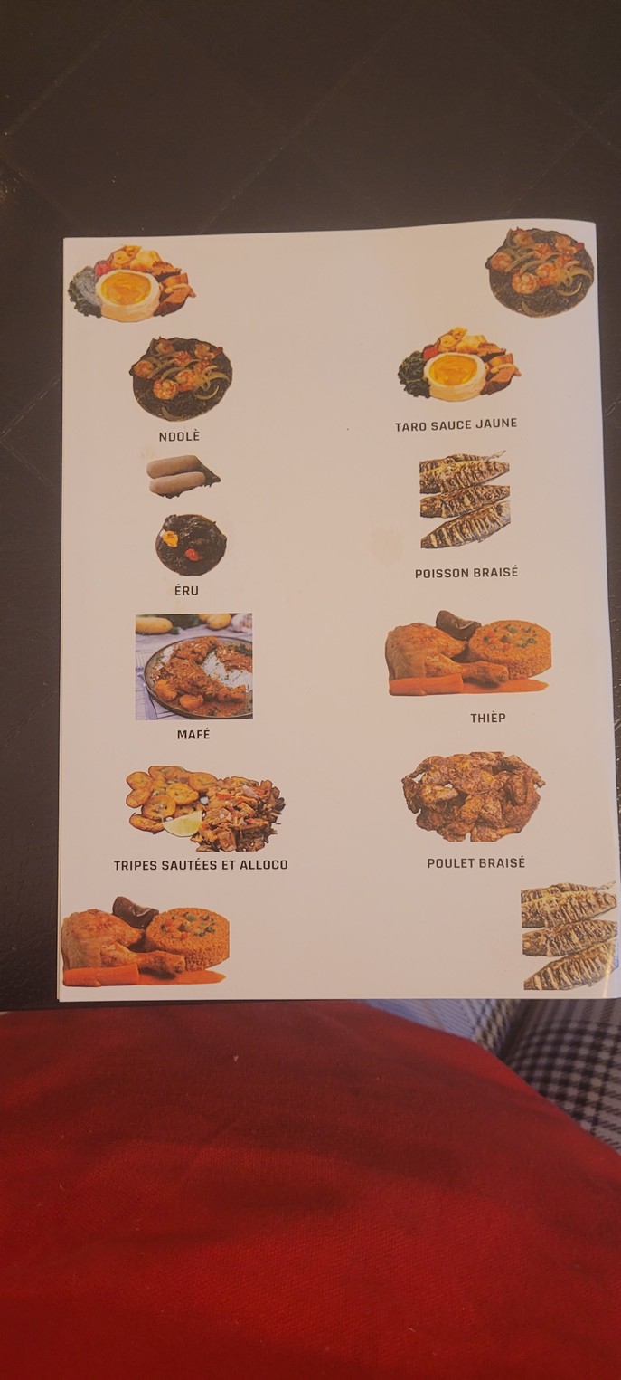 Restaurant Goût D'Afrique menu 2