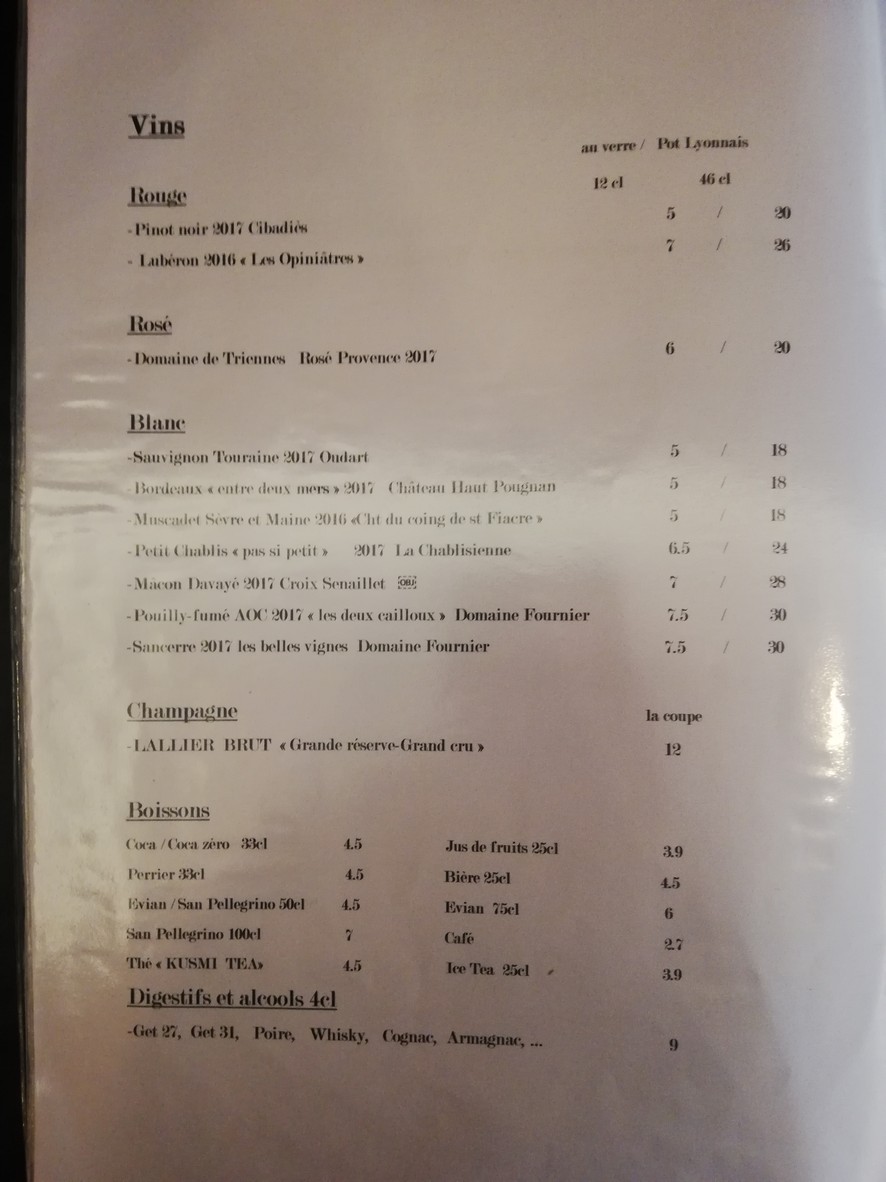 Criée 92 Poissonnerie/Restaurant/Traiteur menu 3