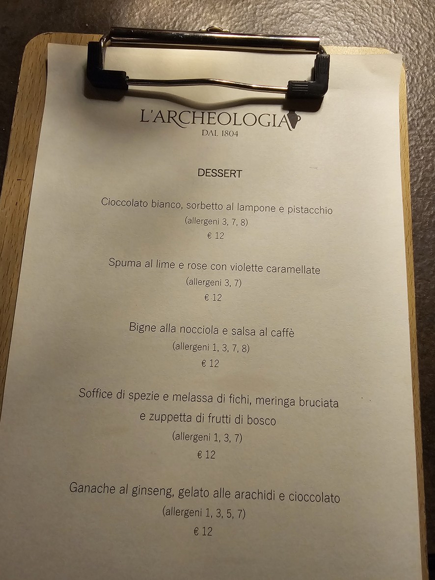 L'Archeologia menu 4