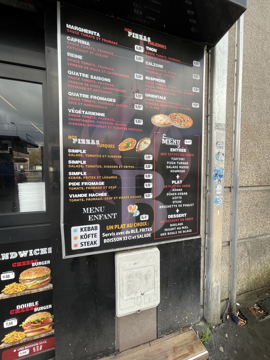 Restaurant Bosphore menu 1