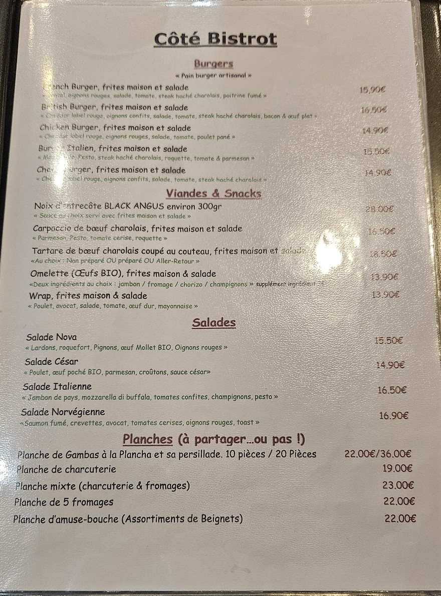Nova Kfé menu 1