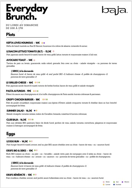 Baja brunch paris