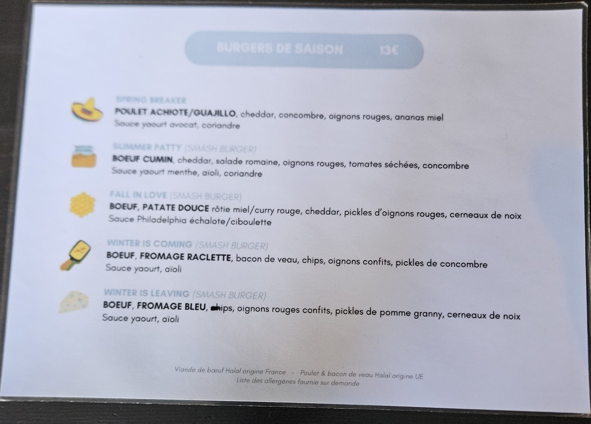 Wawa Smash Burger menu 3