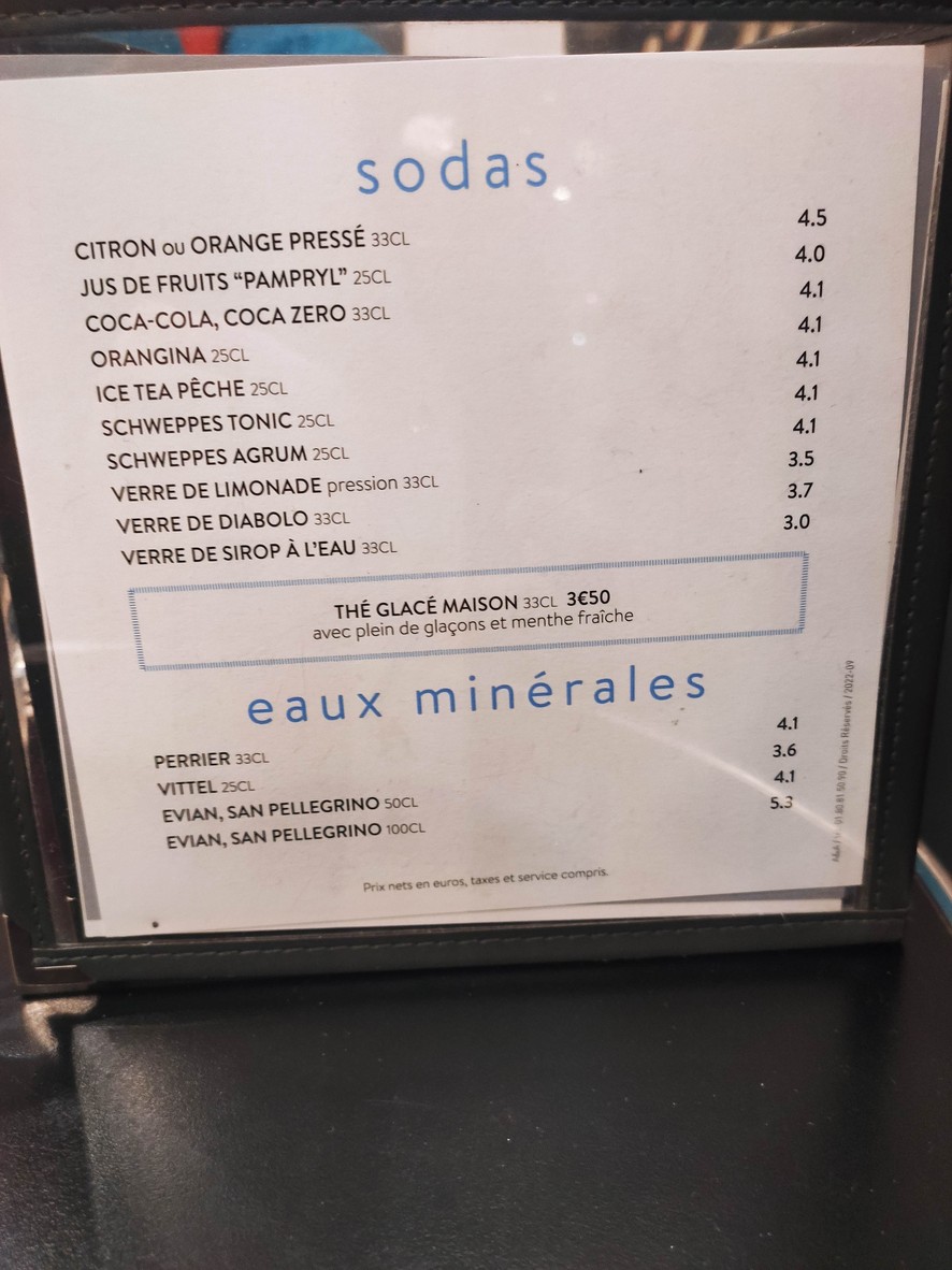 La Cesta menu 3