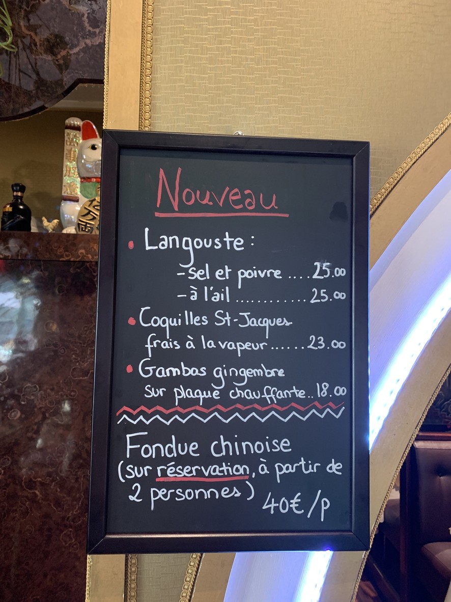 Saveurs de Printemps menu 1