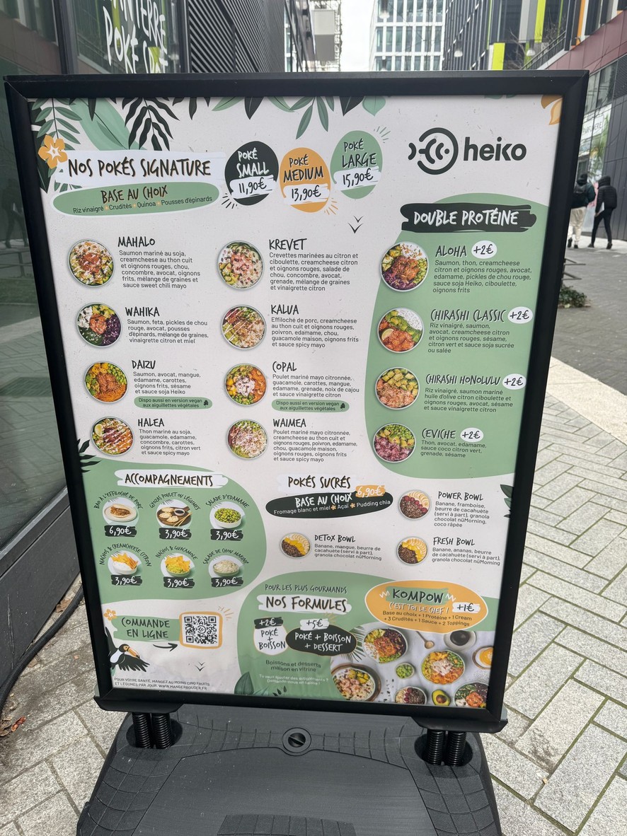 Heiko Poké bowl - Nanterre menu 1