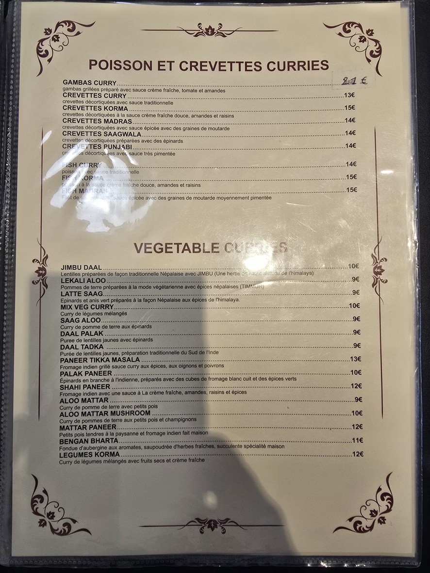 Restaurant Everest menu 7