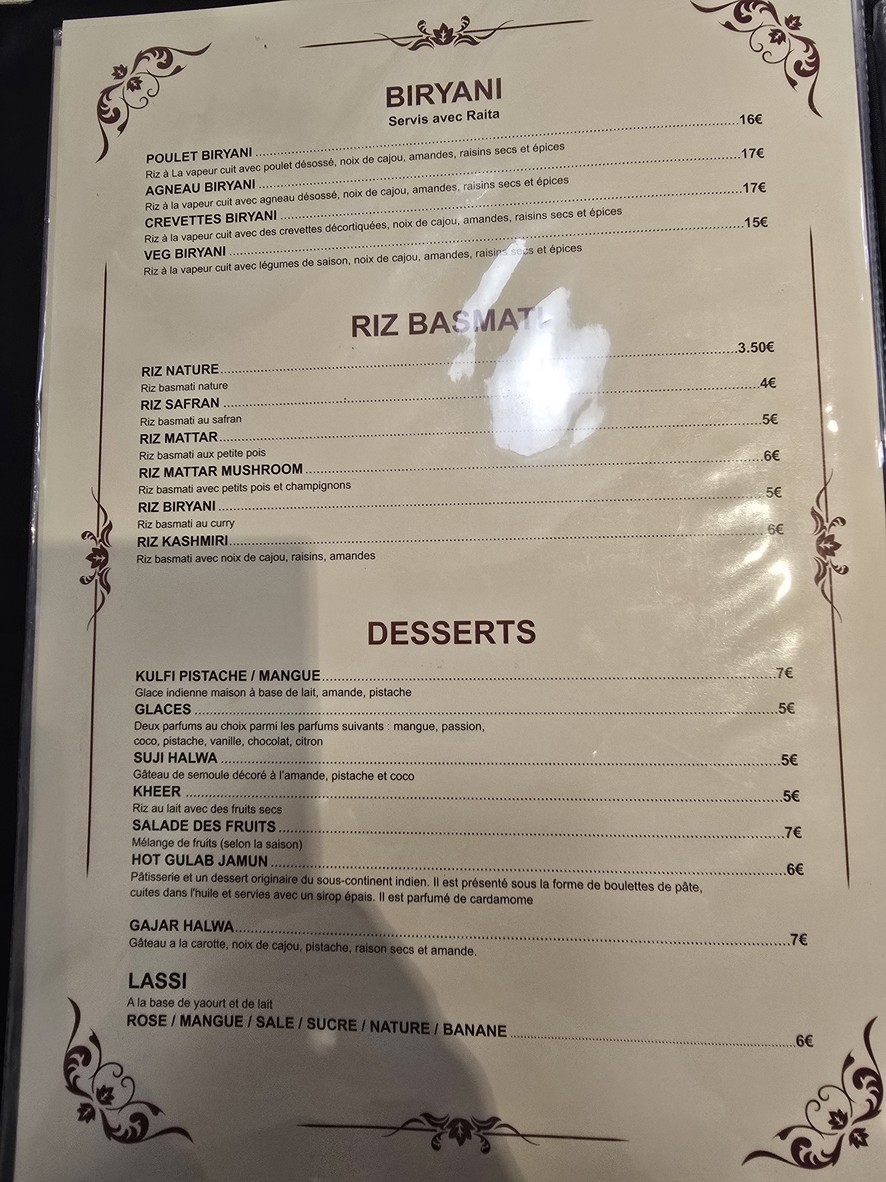 Restaurant Everest menu 8