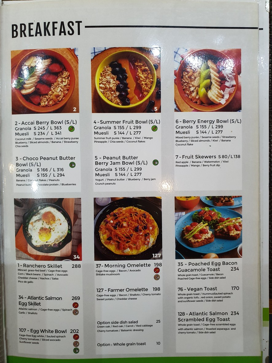 Easy Health Asoke menu 2
