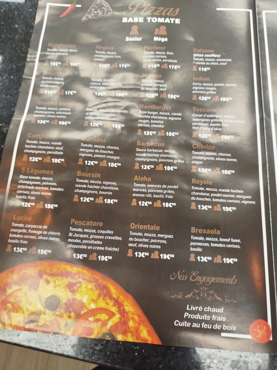 Woodiz Rosny-sous-Bois menu 1