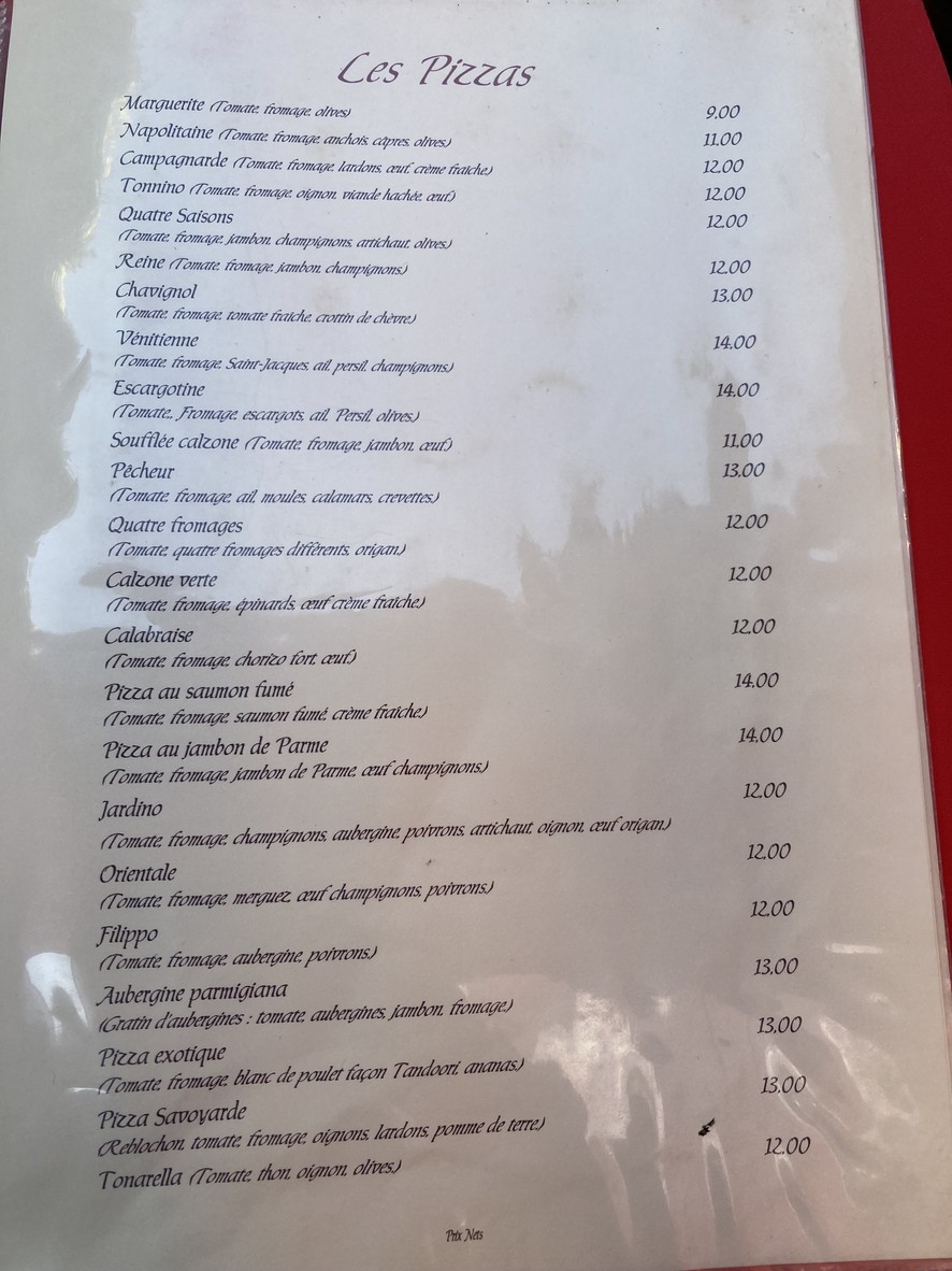 Restaurant Filippo menu 5