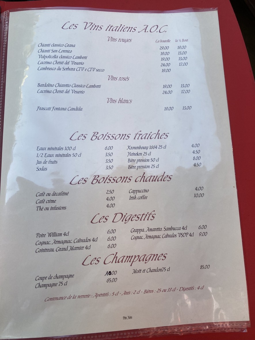 Restaurant Filippo menu 7