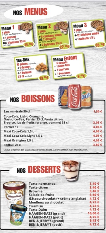Allo Pizza Rapido menu 3