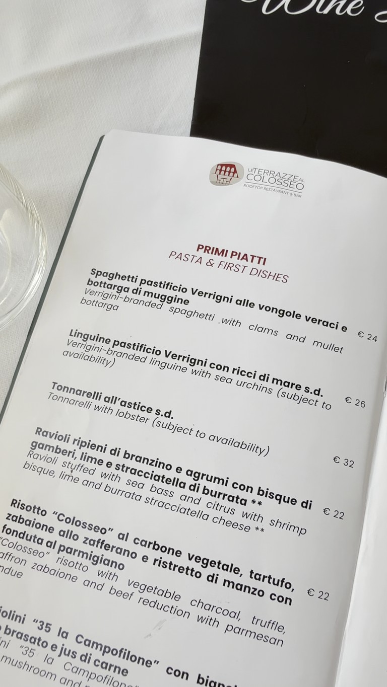 Le Terrazze al Colosseo menu 1
