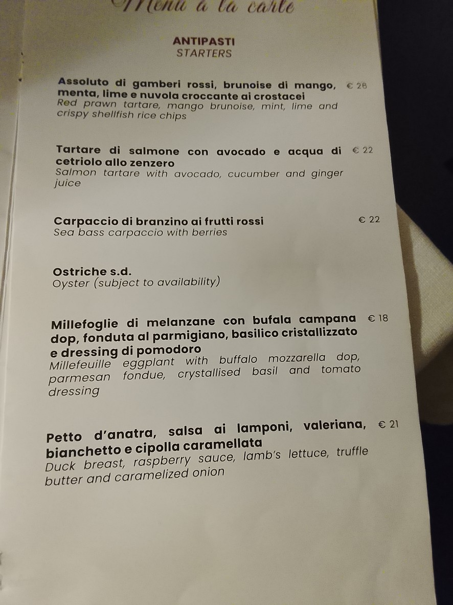 Le Terrazze al Colosseo menu 3