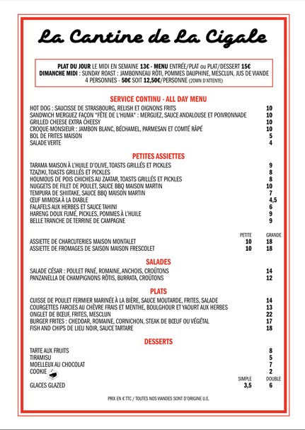 La Cantine de la Cigale