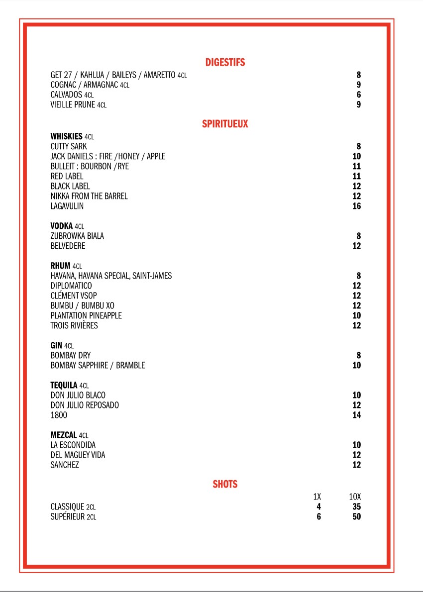 La Cantine de la Cigale menu 4