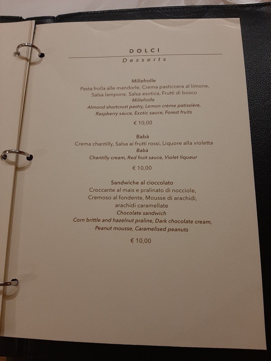 Assunta Madre menu 7