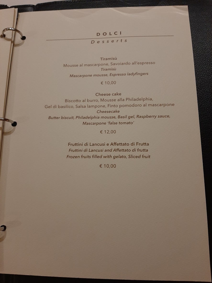 Assunta Madre menu 8