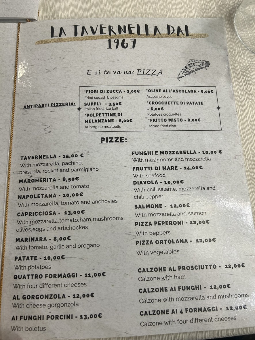 La Tavernella menu 4