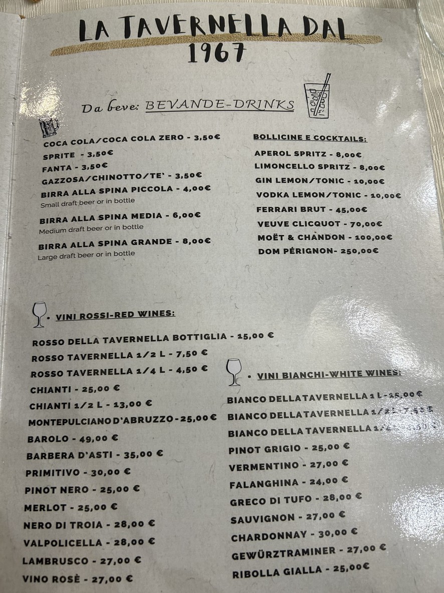 La Tavernella menu 5