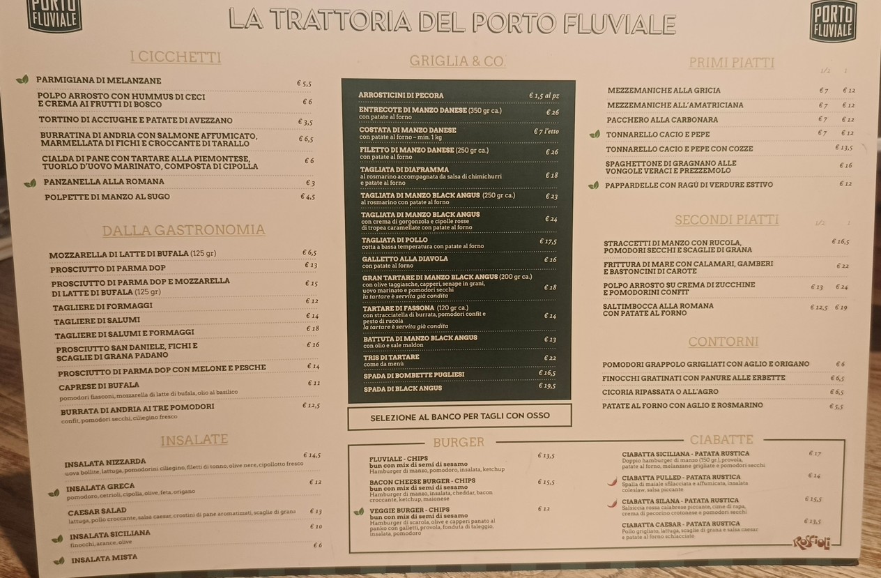 Porto Fluviale Ristorante Pizzeria menu 3